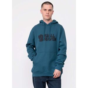 Fjallraven Logo Mens Hoodie  - Deep Sea 574 - M - male