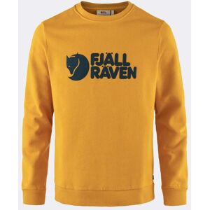 Fjallraven Logo Mens Sweatshirt  - Mustard Yellow 161 - M - male