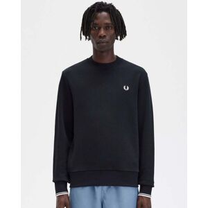 Fred Perry Mens Crew Neck Sweatshirt NOS  - Black 184 - XL - male