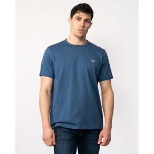 Fred Perry Mens Ringer T-Shirt  - Midnight Blue/Light Ice V06 - M - male