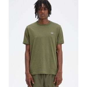 Fred Perry Mens Ringer T-Shirt  - Uniform Green R79 - M - male