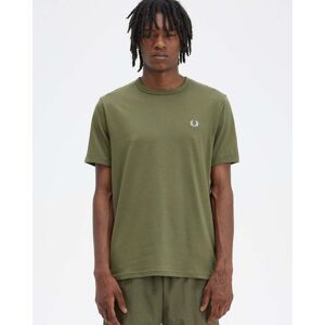 Fred Perry Mens Ringer T-Shirt  - Uniform Green R79 - L - male