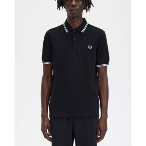 Fred Perry Mens Twin Tipped Signature Polo Shirt NOS  - Black 350 - L - male