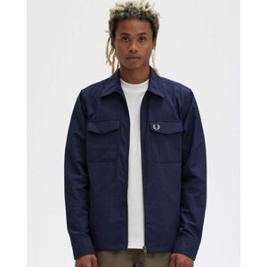 Fred Perry Mens Zip Overshirt  - Navy 608 - M - male