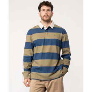 GANT Mens Block Stripe Heavy Rugger  - 253 Dried Khaki - XL - male