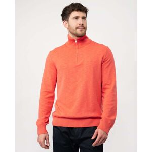 GANT Mens Cotton Flamme Half Zip Jumper  - 628 Sunset Pink - M - male