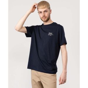 GANT Mens Small Logo Short Sleeve T-Shirt  - 433 Evening Blue - M - male