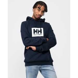 Helly Hansen Mens Block Logo Pullover Hoodie  - Navy 598 - M - male