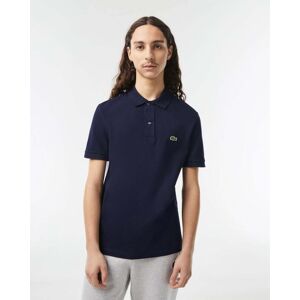 Lacoste Mens Original L.12.12 Slim Fit Petit Pique Cotton Polo Shirt   - Navy Blue 166 - XL - male