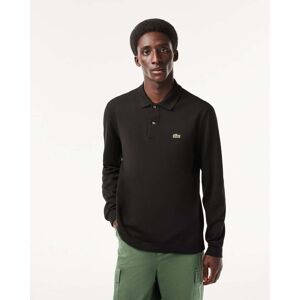 Lacoste Original L.12.12 Mens Long Sleeve Cotton Polo Shirt  - Black 031 - M - male