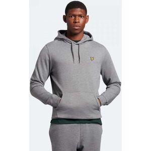 Lyle & Scott Mens Pullover Hoodie  - T28 Mid Grey Marl - L - male