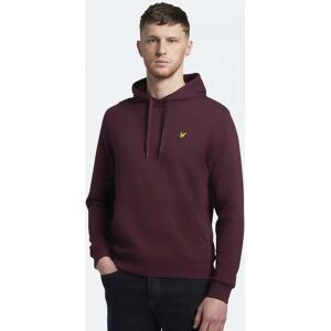 Lyle & Scott Mens Pullover Hoodie  - Z562 Burgundy - XL - male