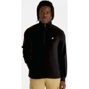 Lyle & Scott Mens Quarter-Zip Fleece  - Z865 Jet Black - S - male