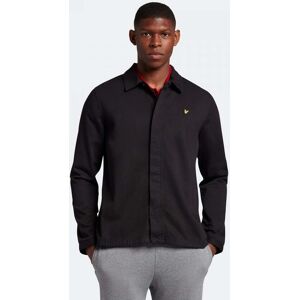 Lyle & Scott Mens Washed Drill Overshirt  - Z865 Jet Black - M - male