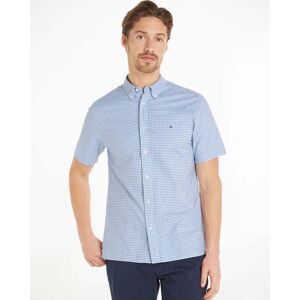 Tommy Hilfiger 1985 Oxford Gingham Mens Shirt  - Cloudy Blue/Optic White - XL - male