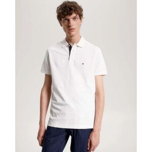 Tommy Hilfiger GS Check Placket Mens Polo  - Ancient White - L - male