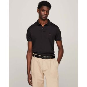 Tommy Hilfiger Liquid Cotton Essential Mens Polo  - Black - L - male