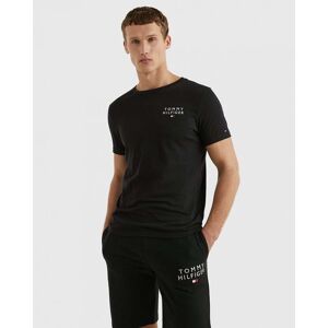 Tommy Hilfiger Logo Mens Lounge T-Shirt  - Black - XL - male