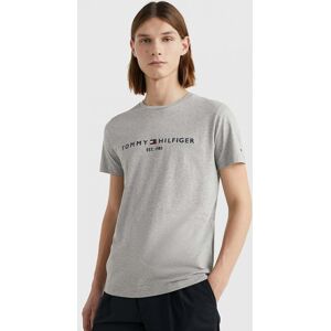 Tommy Hilfiger Mens Core Tommy Logo Tee  - Cloud Heather - XL - male