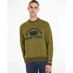 Tommy Hilfiger Monotype Collegiate Mens C-Neck Sweatshirt  - Putting Green - M - male