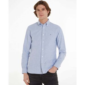 Tommy Hilfiger Oxford Dobby Long Sleeve Mens Shirt  - Navy - L - male