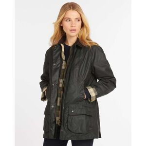 Barbour Beadnell Womens Wax Jacket  - Sage - UK6 EU32 US2 - female