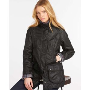 Barbour Beadnell Womens Wax Jacket  - Black - UK6 EU32 US2 - female