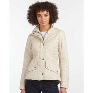 Barbour Flyweight Cavalry Quilted Ladies Jacket  - Pearl/Stone - UK12 EU38 US8 - female