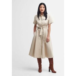 Barbour Margaret Womens Midi Dress  - Safari - UK12 EU38 US8 - female