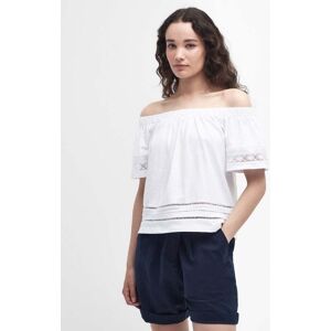 Barbour Ralee Womens Relaxed Top  - White - UK18 EU44 US14 - female