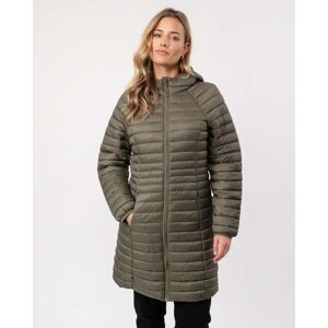 Joules Bramley Womens Long Packable Jacket 223593  - Soft Khaki - UK12 EU40 US8 - female