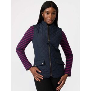 Joules Minx Womens Diamond Quilt Gilet 223560  - Dark Navy - UK10 EU38 US6 - female