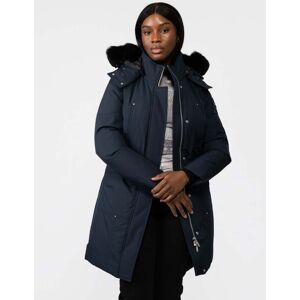 Moose Knuckles Womens Cloud Parka Neoshear  - Navy With Black Shearling - S - female