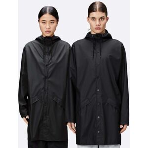 Rains Long Unisex Jacket  - 01 Black - S - female