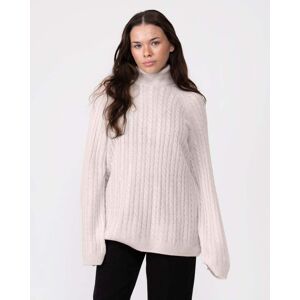 Tommy Hilfiger Cable Knit Womens Roll-Neck Jumper  - Cashmere Creme - S - female