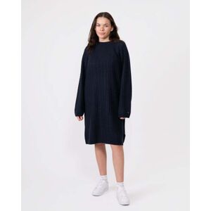 Tommy Hilfiger Cable Knit Womens Sheer Jumper Dress  - Desert Sky - S - female