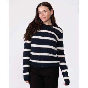 Tommy Hilfiger Soft Wool Womens C-Neck Sweatshirt  - Breton Stripe/Desert Sky/Ecru - M - female