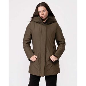 Woolrich Boulder Womens Faux Fur Parka  - Dark Green - L - female