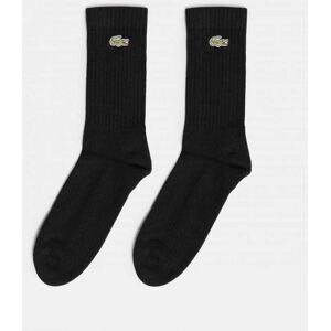 Lacoste 3 Pack Sport Mens High Cut Socks  - Black/Black-Black 8VM - UK9-UK11 - male