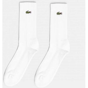 Lacoste 3 Pack Sport Mens High Cut Socks  - White/White-White Z92 - UK9-UK11 - male