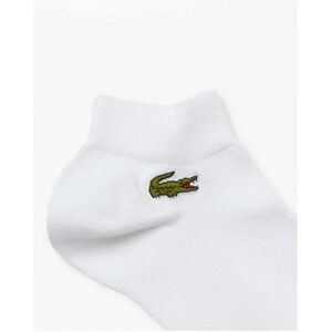 Lacoste 3 Pack Sport Mens Low Cut Socks  - White Z92 - UK5.5-8 EU39-42 - male