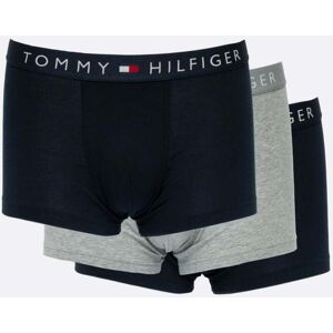 Tommy Hilfiger 3 Pack Mens Waistband Trunks  - Desert Sky/Grey Heather - XL - male