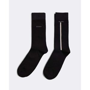 Boss Orange 2-Pack Mens Regular Length Organic Cotton Blend Socks Colo - Black 001 - UK6-12 EU40-46 US7-13 - male