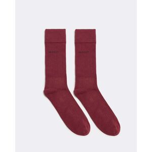 GANT Mens Rib Socks  - 604 Plumped Red - UK9-11 EU43-45 US10-12 - male