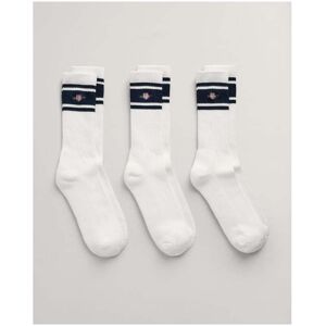 GANT Mens Shield Logo Sport Socks 3-Pack  - 110 White - UK9-11 EU43-45 US10-12 - male