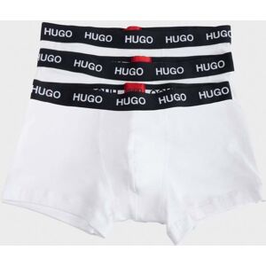 Hugo Boss Three Pack Stretch-Jersey Mens Trunks  - White 100 - S - male