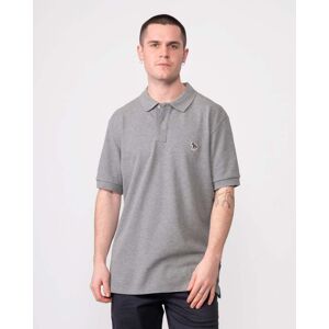 Paul Smith PS Paul Smith Mens Regular Fit Cotton-Pique Zebra Logo Polo - 72 Grey Melange - XL - male