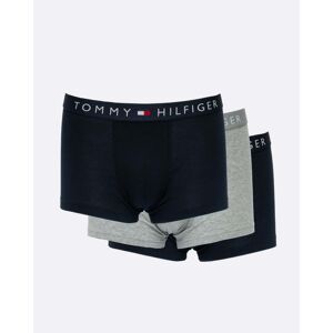 Tommy Hilfiger 3 Pack Mens Waistband Trunks  - Desert Sky/Grey Heather - M - male
