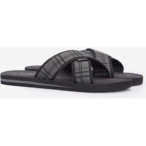 Barbour Tartan Toeman Mens Sandals  - Black Tartan - UK11 EU45 US12 - male