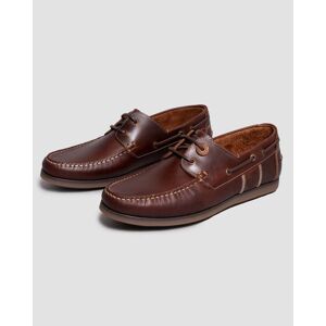 Barbour Wake Mens Boat Shoes  - Mahogany - UK10 EU44 US11 - male